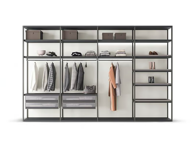 TEATRO - Sectional metal walk-in wardrobe _ PIANCA