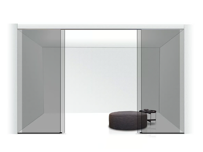 VISTA - Sectional glass walk-in wardrobe _ PIANCA