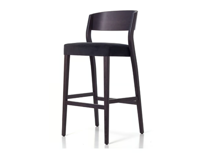 GLOBO 00 S1 - High solid wood stool with footrest _ PIANI