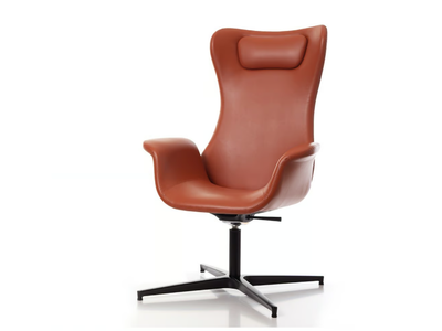 TULIP 15 L3 - Swivel recliner leather armchair _ PIANI