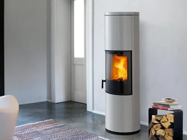 E924 A-H - Wood-burning wall-mounted steel stove Class A+ _ Piazzetta