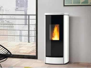 P220 M STEEL 5 STARS - Pellet steel stove _ Piazzetta