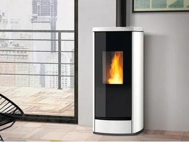 P220 M STEEL - Pellet steel stove _ Piazzetta