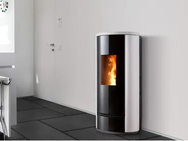 P220 T STEEL 5 STARS - Pellet steel stove _ Piazzetta