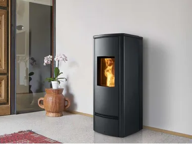 P930 M STEEL 5 STARS - Pellet steel stove _ Piazzetta