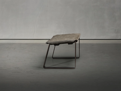 KEKKE LIVING - Leather footstool _ Piet Boon