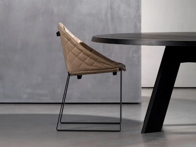 KEKKE LIVING - Sled base upholstered chair _ Piet Boon