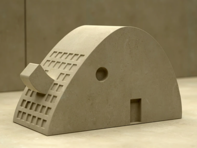 ELEFANTE - Lecce stone bookend _ PIMAR