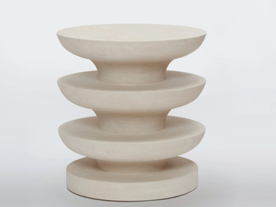 ONDULATION - Lecce stone garden stool _ PIMAR