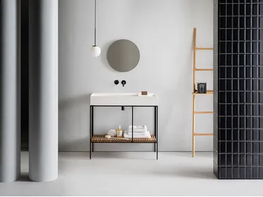 ELEMENT 113 - Single console washbasin with mirror _ Pirovano