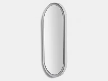 MIREA - Oval bathroom mirror with integrated lighting _ Pirovano