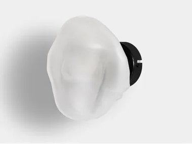 NUVOLA - Satin glass wall light _ Pirovano