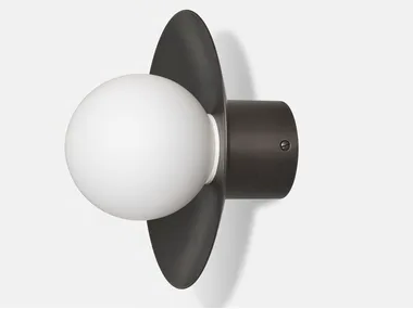 RE SOLE - Satin glass wall light _ Pirovano