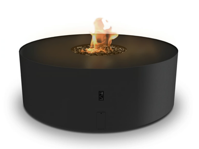 GALIO FIRE PIT BLACK - Gas outdoor fireplace _ Planika