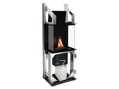ROCK CORE - Built-in freestanding fireplace _ Planika