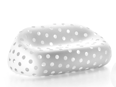 AIRBALL - 3 seater polyethylene garden sofa _ Plust