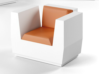 BIG CUT - Garden armchair with armrests _ Plust