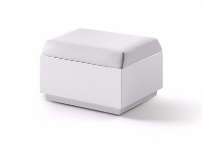 BIG CUT - Square polyethylene garden pouf _ Plust