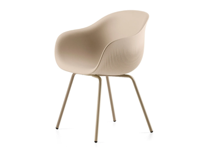 FADE - Polyethylene garden chair with armrests _ Plust