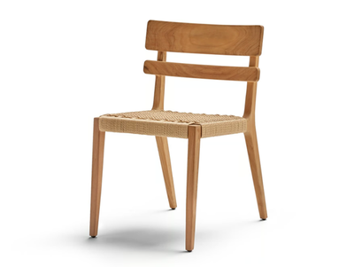 PARALEL - Teak garden chair _ POINT