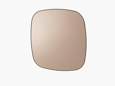 AUDREY - Square framed wall-mounted wooden mirror _ Poliform