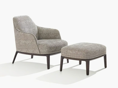 JANE LARGE - Fabric armchair with armrests _ Poliform