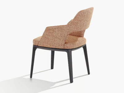 SOPHIE LITE - Upholstered fabric chair with armrests _ Poliform