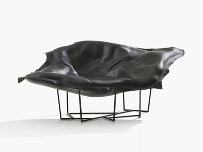 WALLACE - Leather armchair _ Poliform