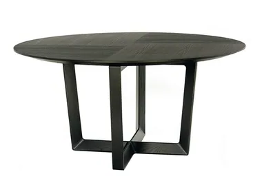 BOLERO - Round solid wood table _ Poltrona Frau