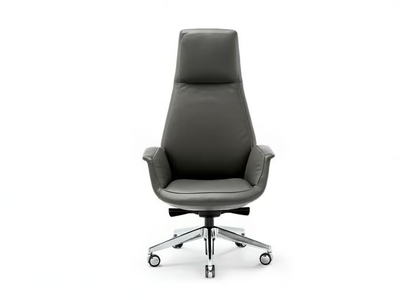 DOWNTOWN - Swivel high-back leather executive chair with 5-spoke base _ Poltrona Frau