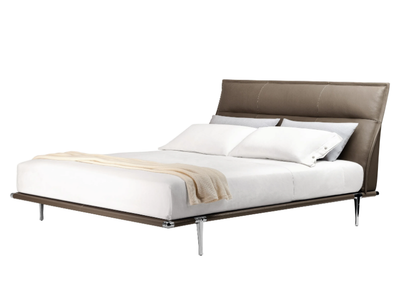 MR MOONLIGHT - Leather double bed _ Poltrona Frau