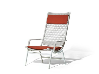 SOLARIA - Rope garden armchair with armrests _ Poltrona Frau