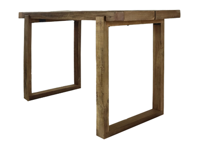 ANDALUCIA - Rectangular reclaimed wood high table _ POMAX