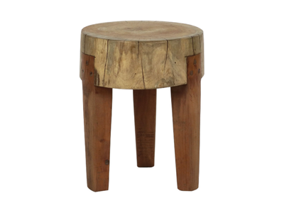 EMPOLI - Reclaimed wood stool _ POMAX