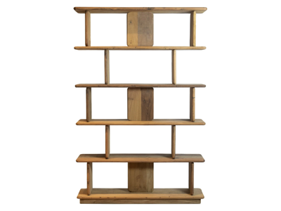 MATTEO - Freestanding open reclaimed wood bookcase _ POMAX