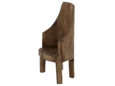 NAGA - Reclaimed wood chair with armrests _ POMAX
