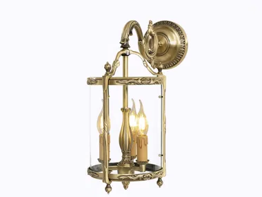 EMILY 448/AP - LED brass wall lamp with fixed arm _ Possoni Illuminazione