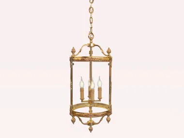 EMILY 449/4T - LED brass pendant lamp _ Possoni Illuminazione