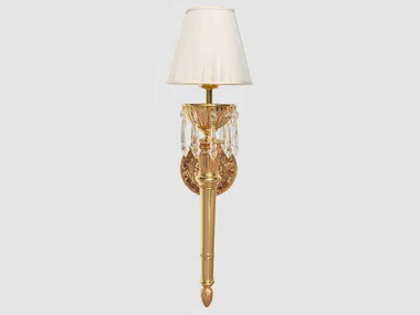 ODETTE 385/A1-P-SH - LED wall lamp with fixed arm with crystals _ Possoni Illuminazione