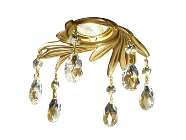 SOLEIL DL7805-GO-SH - French Gold down light with Schoeler crystals _ Possoni Illuminazione