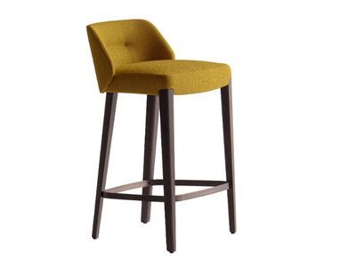 CONCHA 905/S - Fabric stool with back and footrest _ Potocco