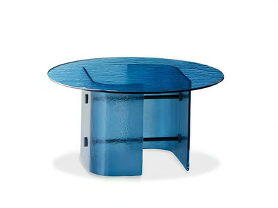 DOUBLE L GLAZE 952/TVHC-70 - Round glass coffee table _ Potocco
