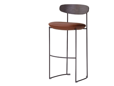 KEEL 922/A - High stool with metal structure and fabric seat _ Potocco