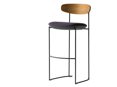 KEEL LIGHT 922/AMB-OUT - High metal and fabric garden stool _ Potocco