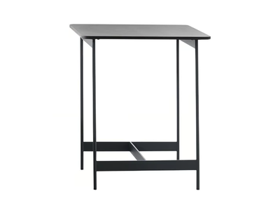 LITTLE T 878/TQ-50-OUT - Square metal garden side table with porcelain stoneware top _ Potocco