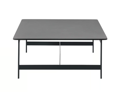LITTLE T 878/TR-OUT - Rectangular low metal garden side table with porcelain stoneware top _ Potocco