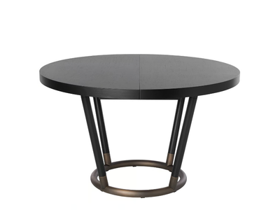 PIPE 885/TC - Extending round wooden table _ Potocco