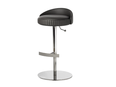 PLISSÉ 929/A-GAS - Swivel leather stool with gas lift _ Potocco