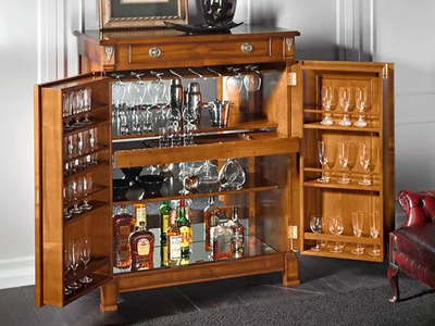CAPRICCI - Cherry wood bar cabinet _ Prestige