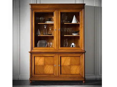 CAPRICCI - Cherry wood display cabinet _ Prestige